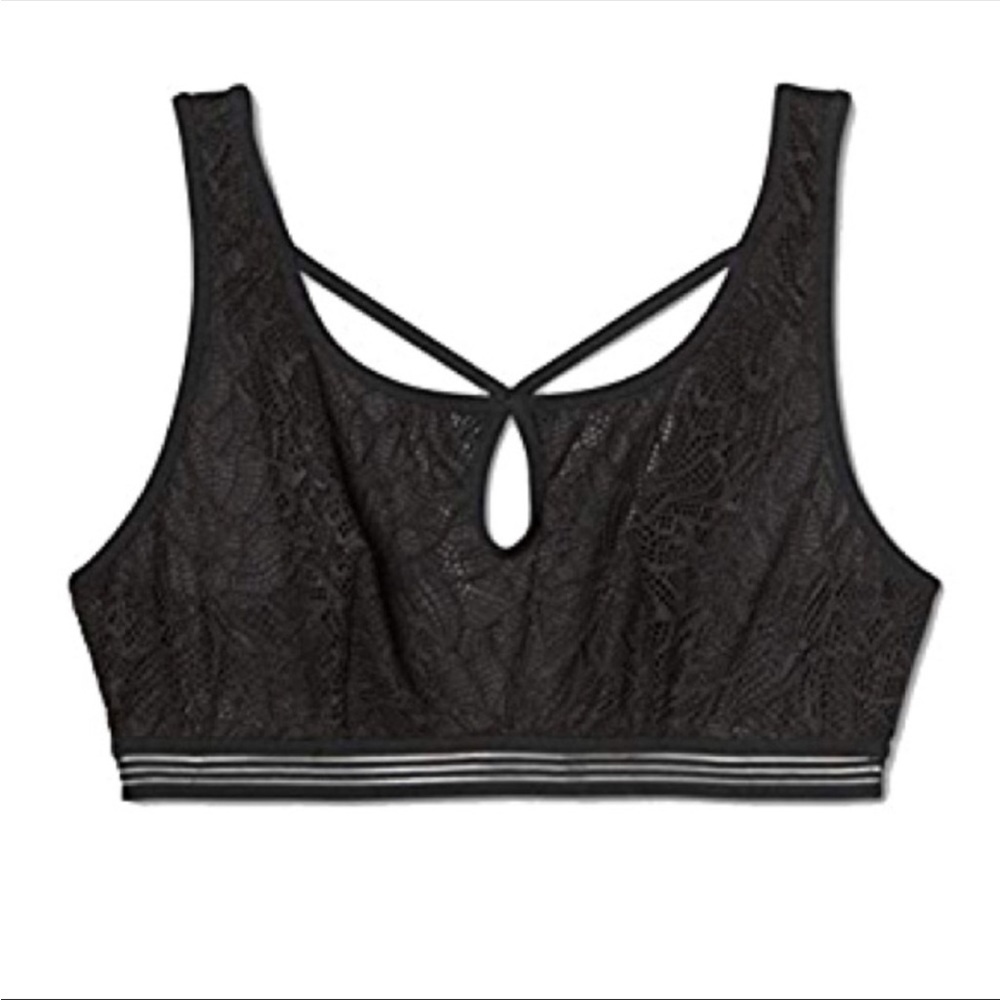 Gilligan & O’Malley Size Medium Black Scoop Neck Bralette